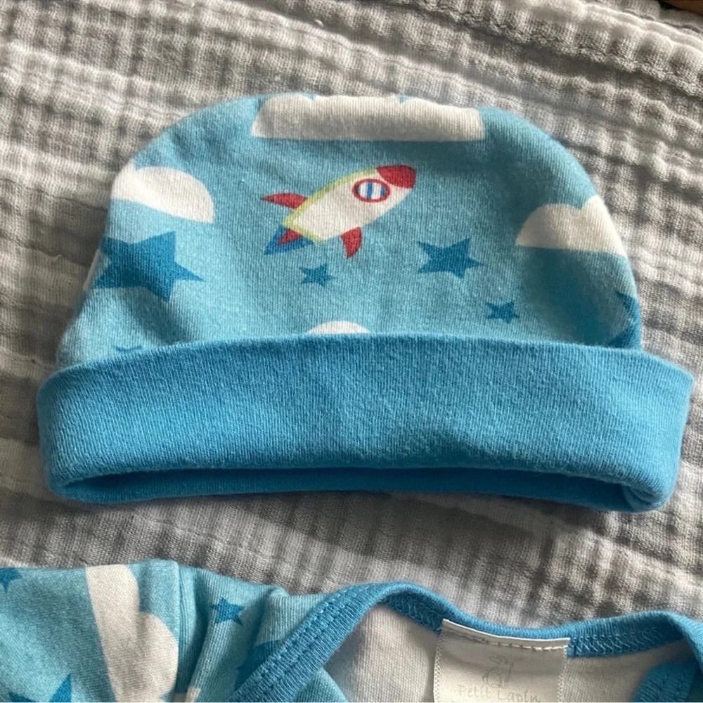 Blue and White Babe Set Size 0-3 M